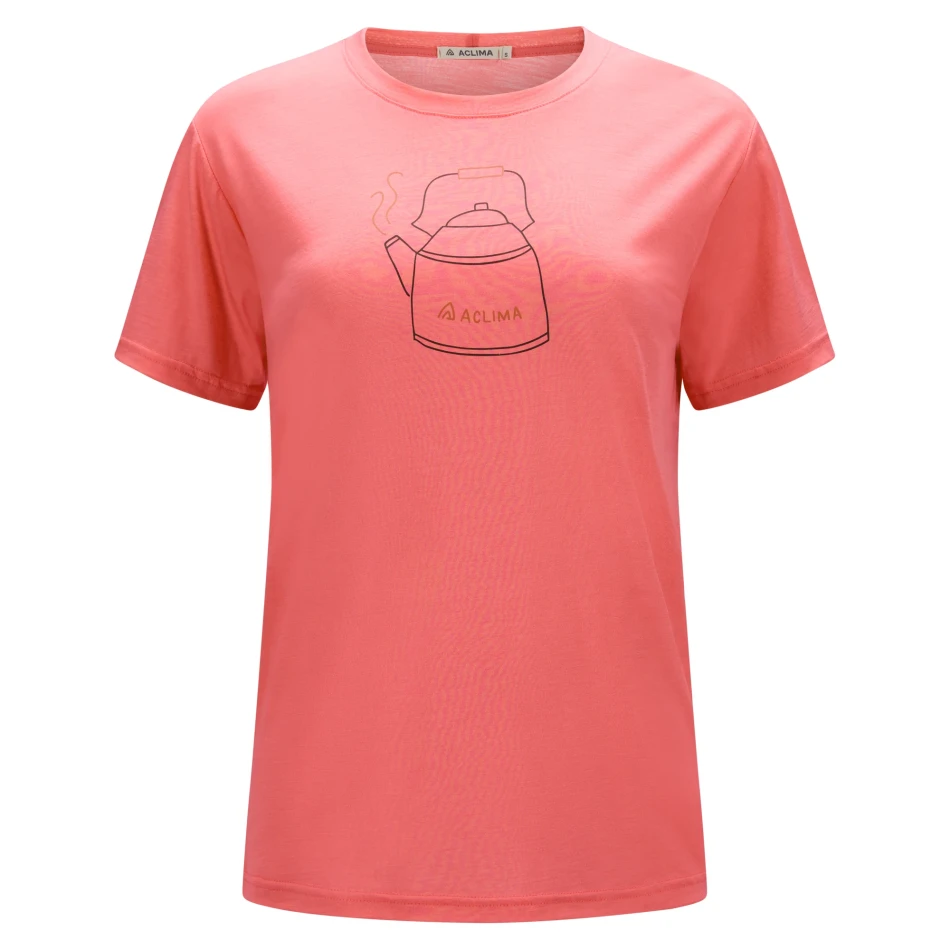 Aclima LightWool 140 Classic Tee Kettle W, kolor: 475 - Sun Kissed Coral