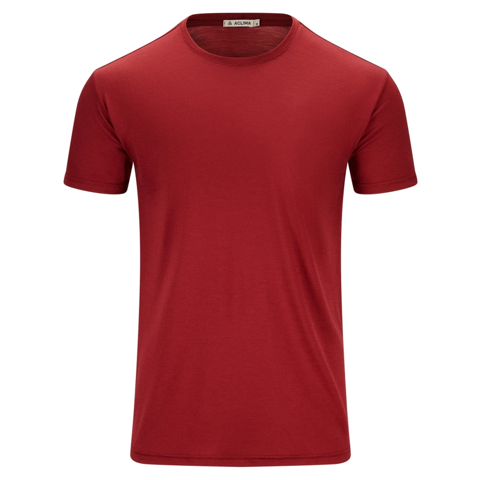 Aclima LightWool 140 Classic Tee M, kolor: 456 - Red Dahlia
