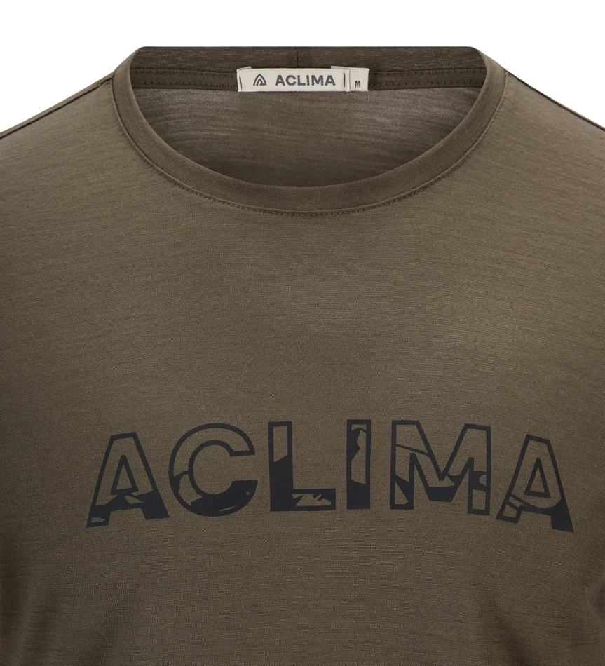 Aclima LightWool 140 Classic Tee Logo M, kolor: 356 - Tarmac