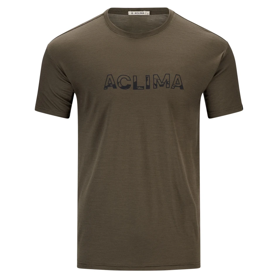 Aclima LightWool 140 Classic Tee Logo M, kolor: 356 - Tarmac