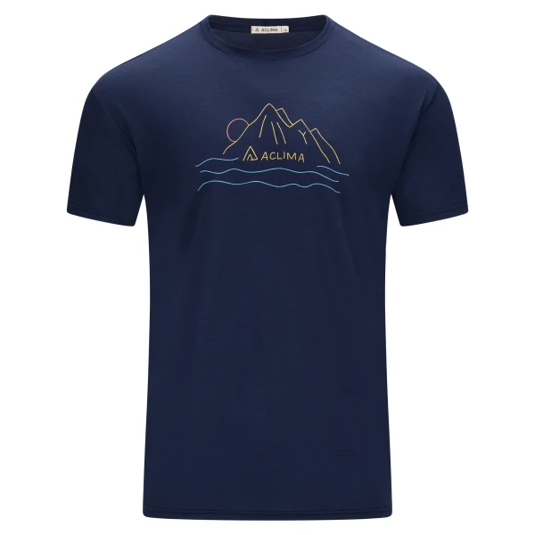 Aclima LightWool 140 Classic Tee Sunset M, kolor: 232 - Navy Blazer