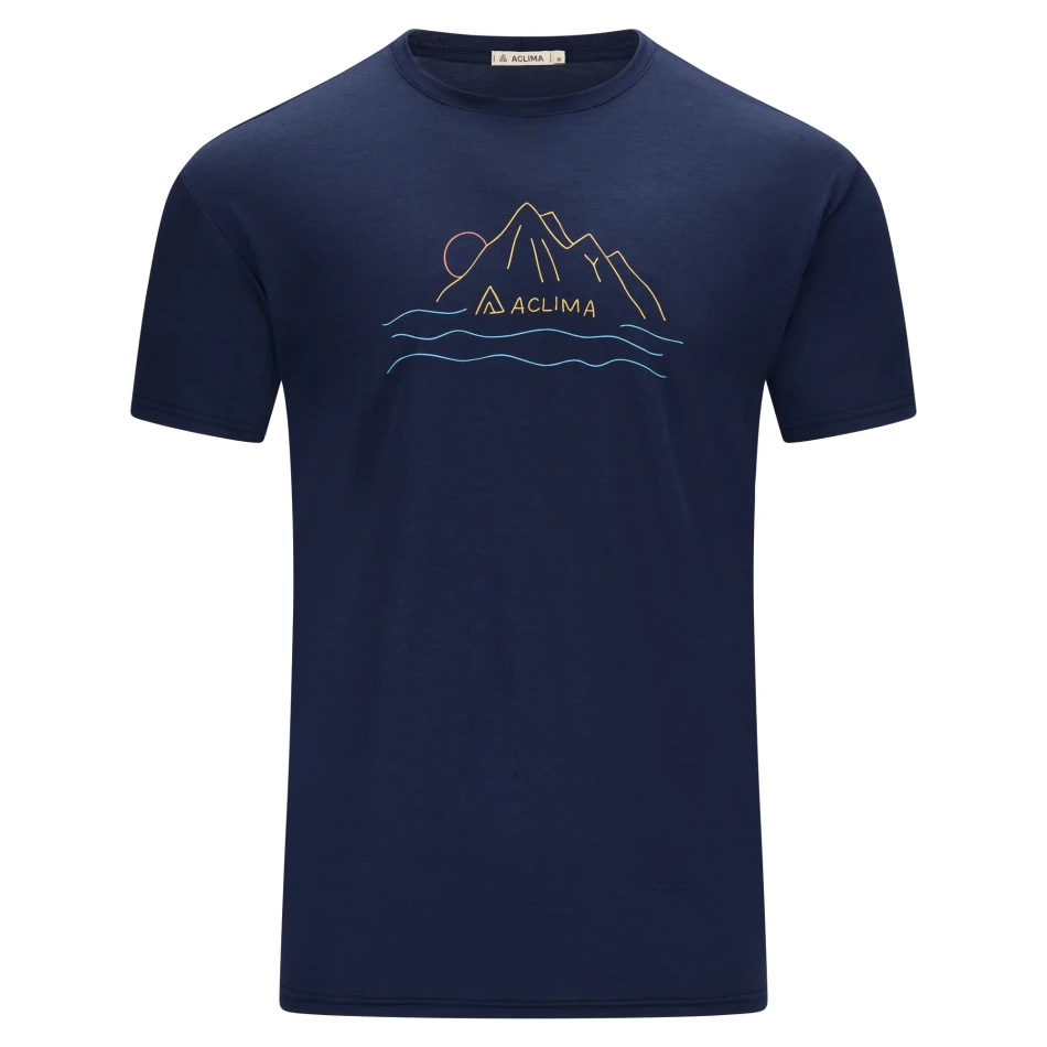 Aclima LightWool 140 Classic Tee Sunset M, kolor: 232 - Navy Blazer