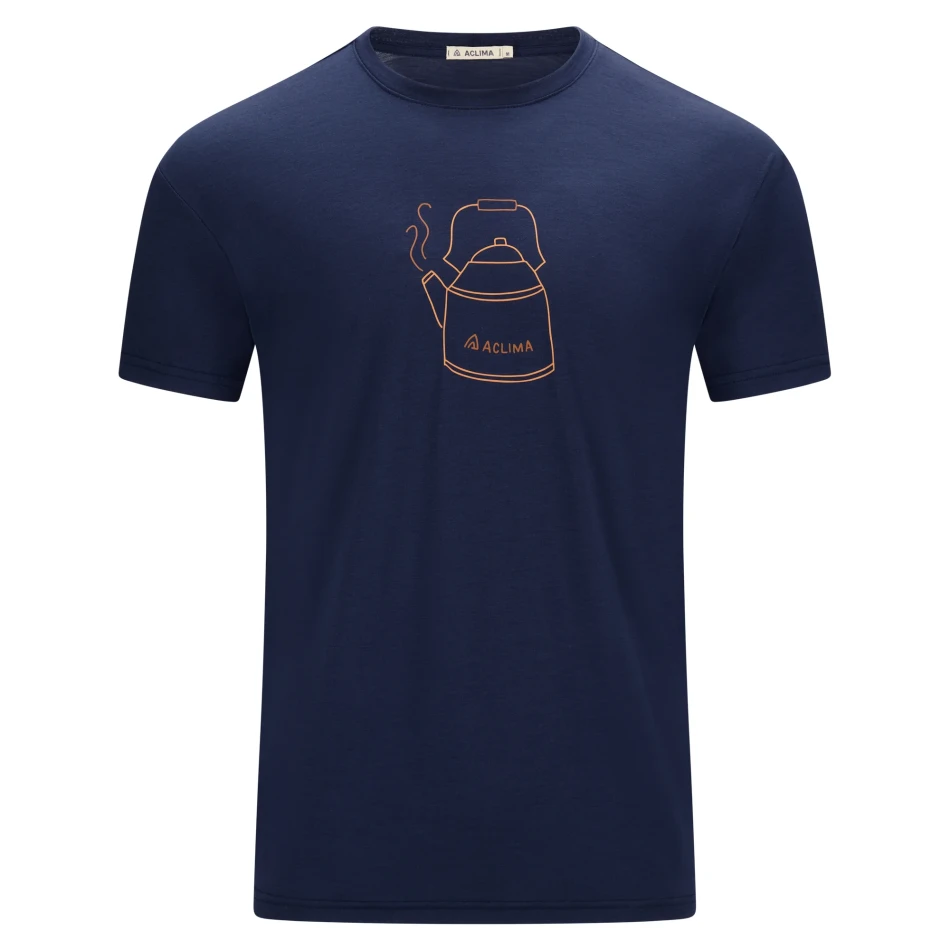 Aclima LightWool 140 Classic Tee Kettle M, kolor: 232 - Navy Blazer
