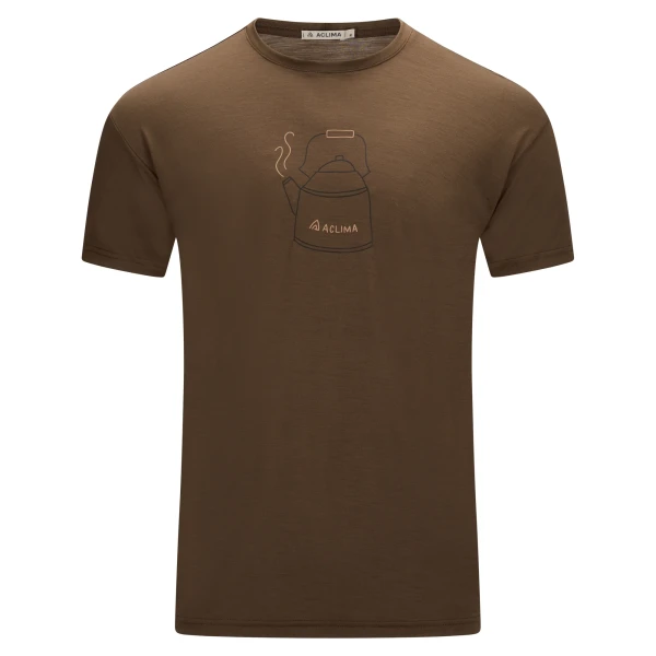 Aclima LightWool 140 Classic Tee Kettle M, kolor: 311 - Dark Earth