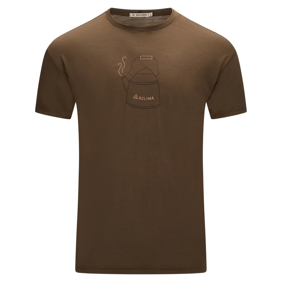 Aclima LightWool 140 Classic Tee Kettle M, kolor: 311 - Dark Earth