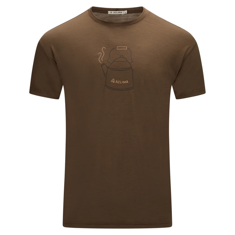 Aclima LightWool 140 Classic Tee Kettle M, kolor: 311 - Dark Earth