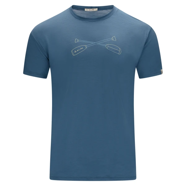 Aclima LightWool 140 Classic Tee Oars M, kolor: 473 - Blue Fusion