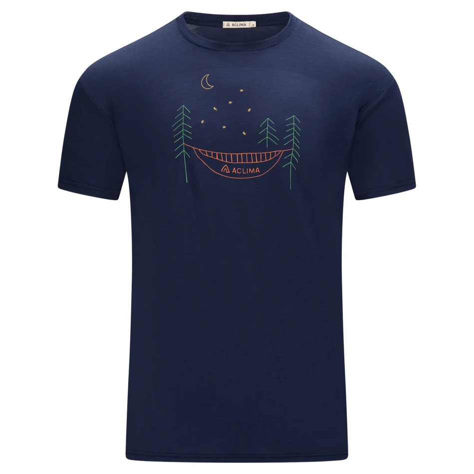 Aclima LightWool 140 Classic Tee Forest M, kolor: 232 - Navy Blazer
