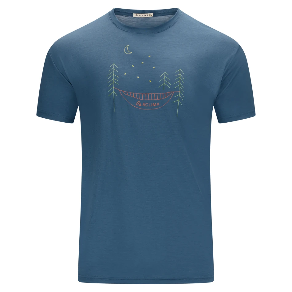 Aclima LightWool 140 Classic Tee Forest M, kolor: 473 - Blue Fusion