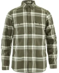 Fjallraven Ovik Lite Flannel Shirt, kolor: 625-113 - Laurel Green-Chalk White - 1