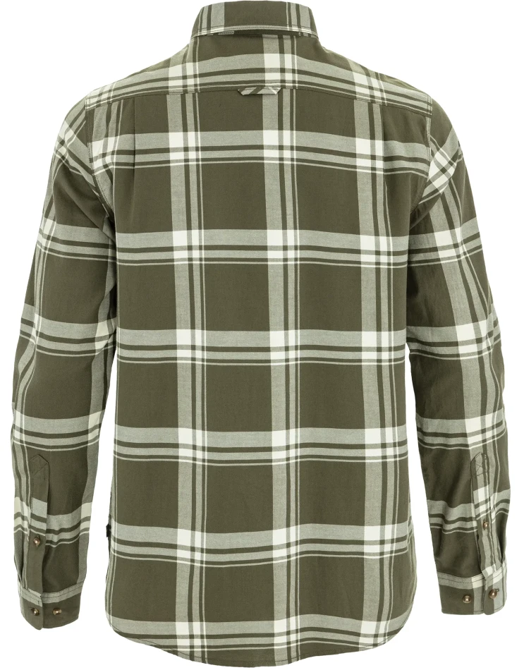 Fjallraven Ovik Lite Flannel Shirt, kolor: 625-113 - Laurel Green-Chalk White - 2