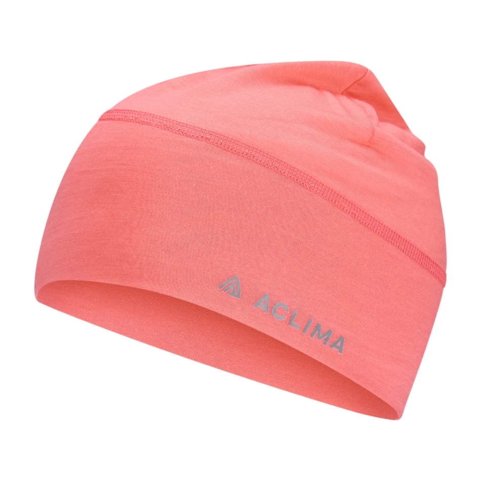 Aclima LightWool 140 Beanie, kolor: 475 - Sun Kissed Coral