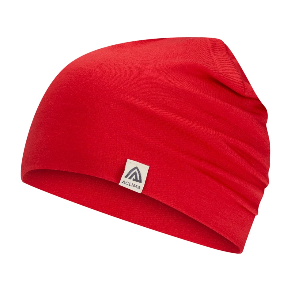 Aclima LightWool 140 Relaxed Beanie, kolor: 470 - Barbados Cherry