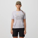 Fjallraven Hoja Lugnt Wool T-shirt W, kolor: 452 - Lavender Mist - 3