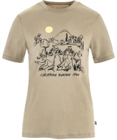 Fjallraven Hoja Lugnt Wool T-shirt W, kolor: 118 - Fossil - 1