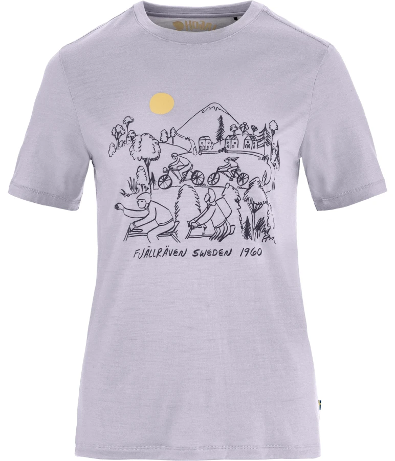 Hoja Lugnt Wool T-shirt W, kolor: 452 - Lavender Mist - 1