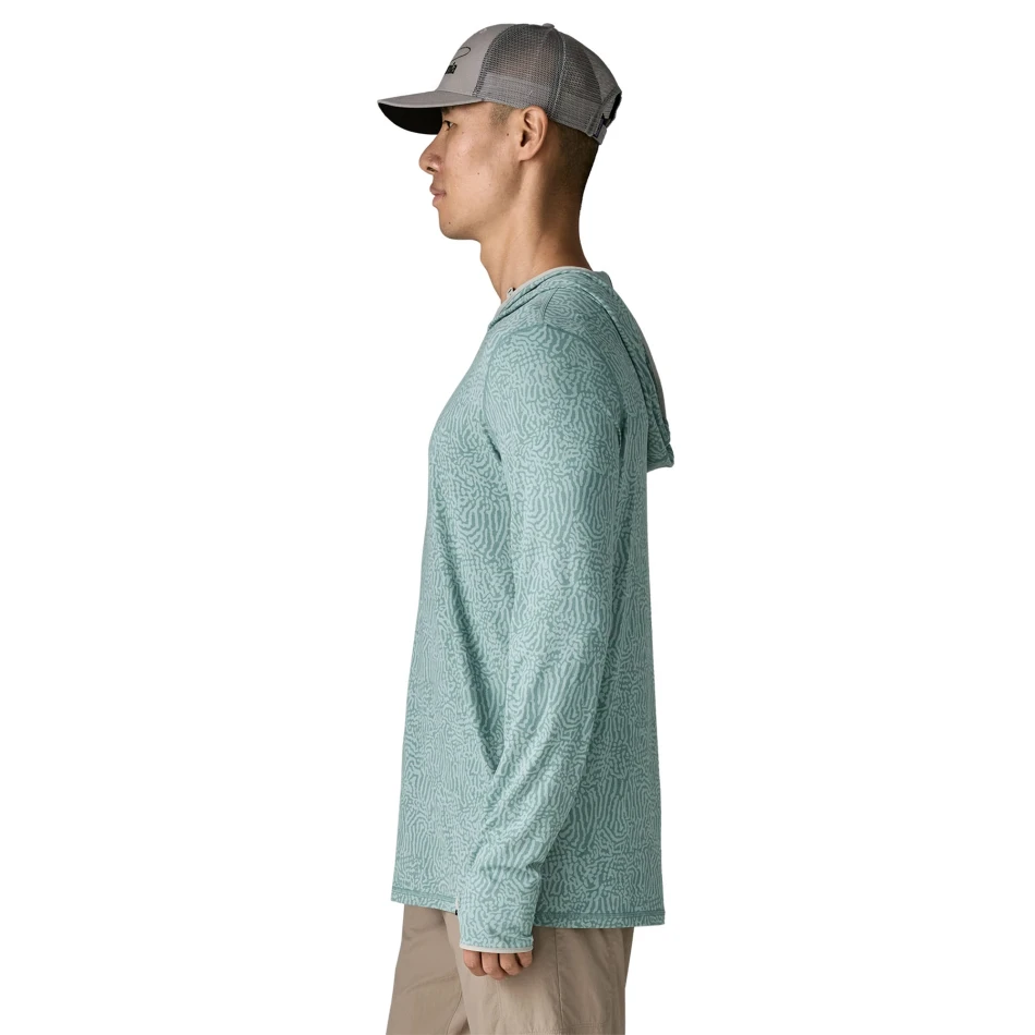 M's Tropic Comfort Natural Hoody, kolor: SERS - Sea Run Blue: Sage - 5
