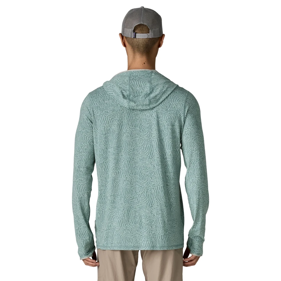 M's Tropic Comfort Natural Hoody, kolor: SERS - Sea Run Blue: Sage - 3