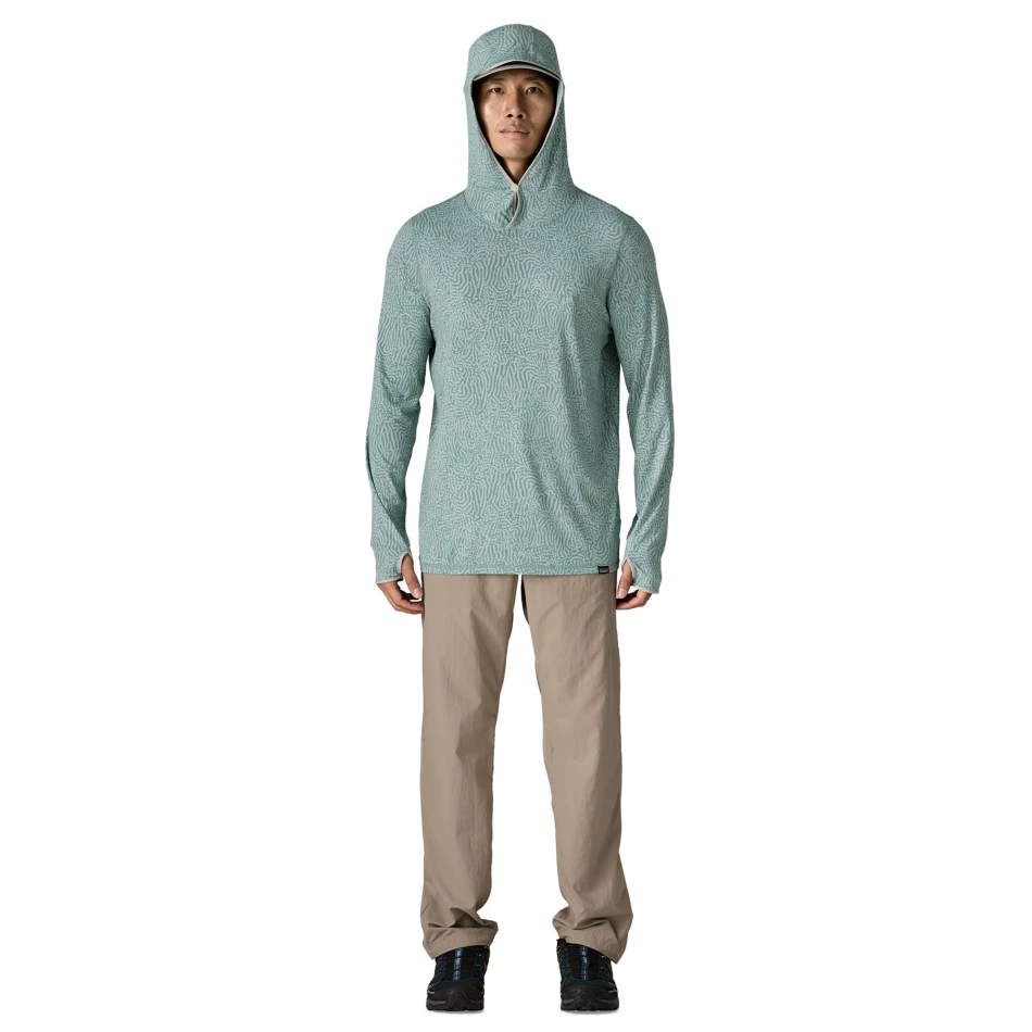 M's Tropic Comfort Natural Hoody, kolor: SERS - Sea Run Blue: Sage - 4