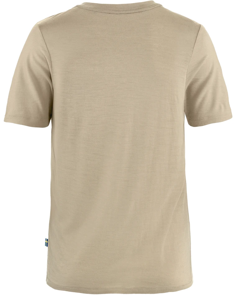 Fjallraven Hoja Lugnt Wool T-shirt, kolor: 118 - Fossil - 2