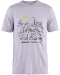 Fjallraven Hoja Lugnt Wool T-shirt, kolor: 452 - Lavender Mist - 1