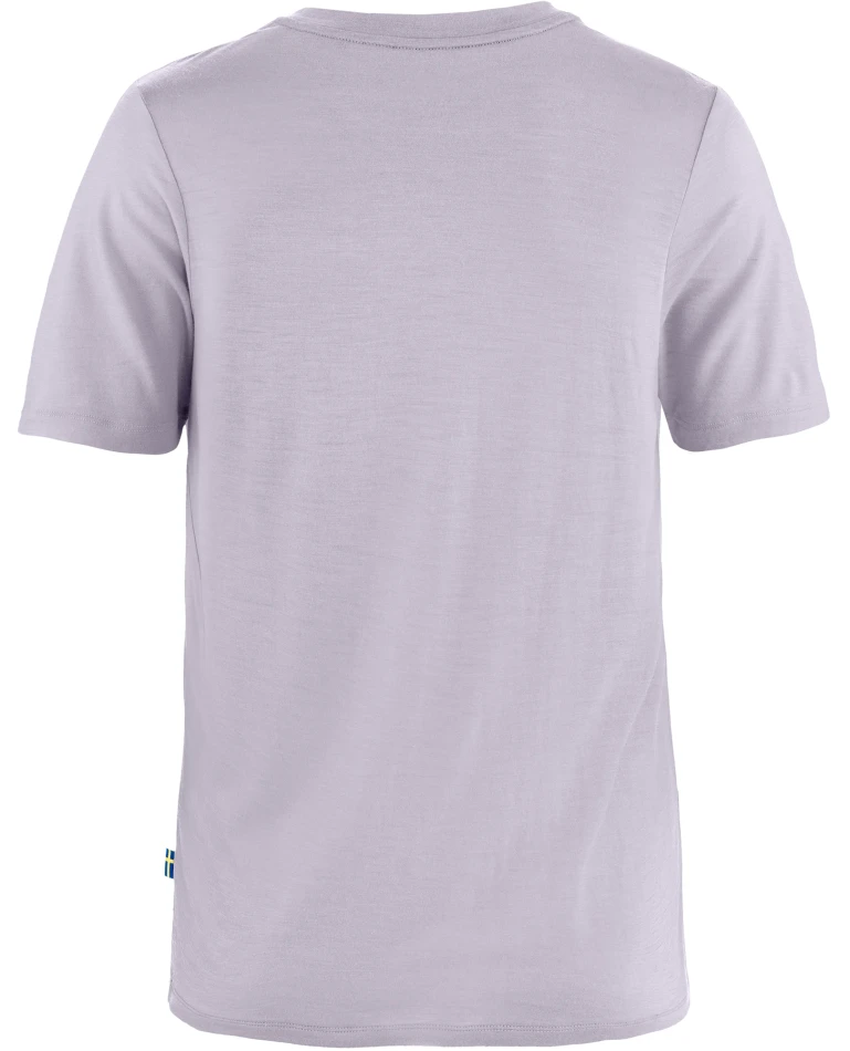 Fjallraven Hoja Lugnt Wool T-shirt, kolor: 452 - Lavender Mist - 2