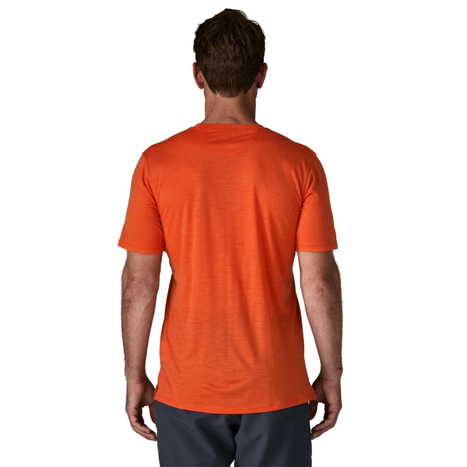 M's Capilene Cool Merino Blend Graphic Shirt, kolor: HHCO - Heritage Header:  Coal Orange - zdj poglądowe 4