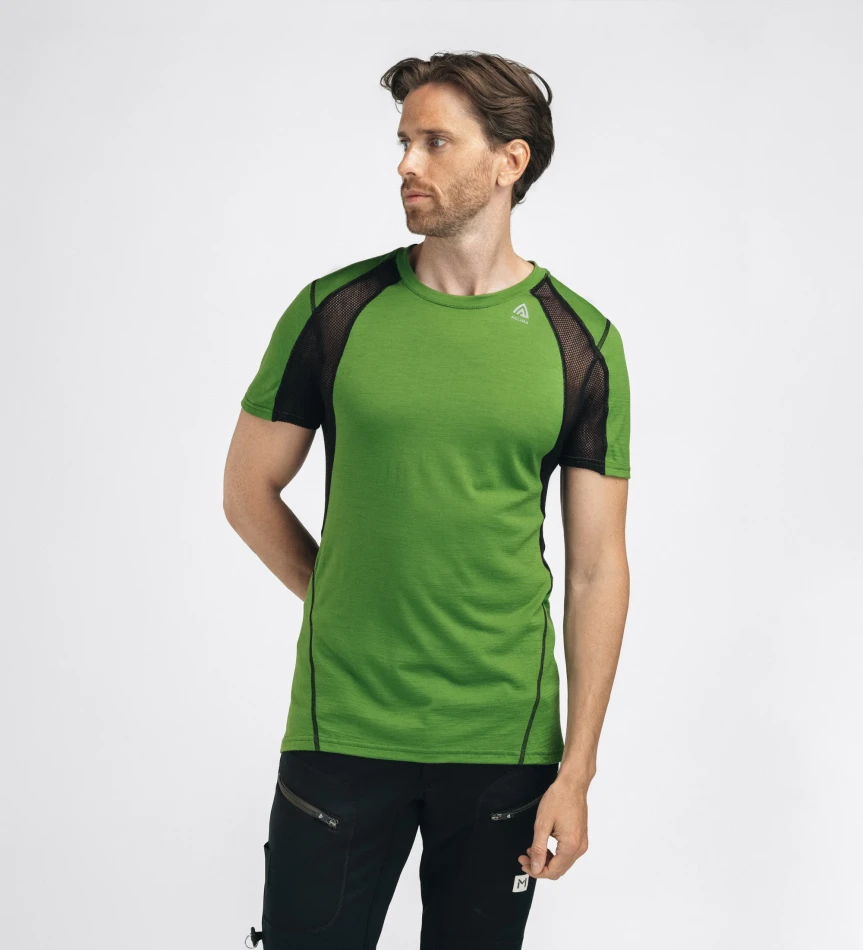Aclima LightWool 140 Sports T-shirt M, kolor: 434 - Cactus/Jet Black