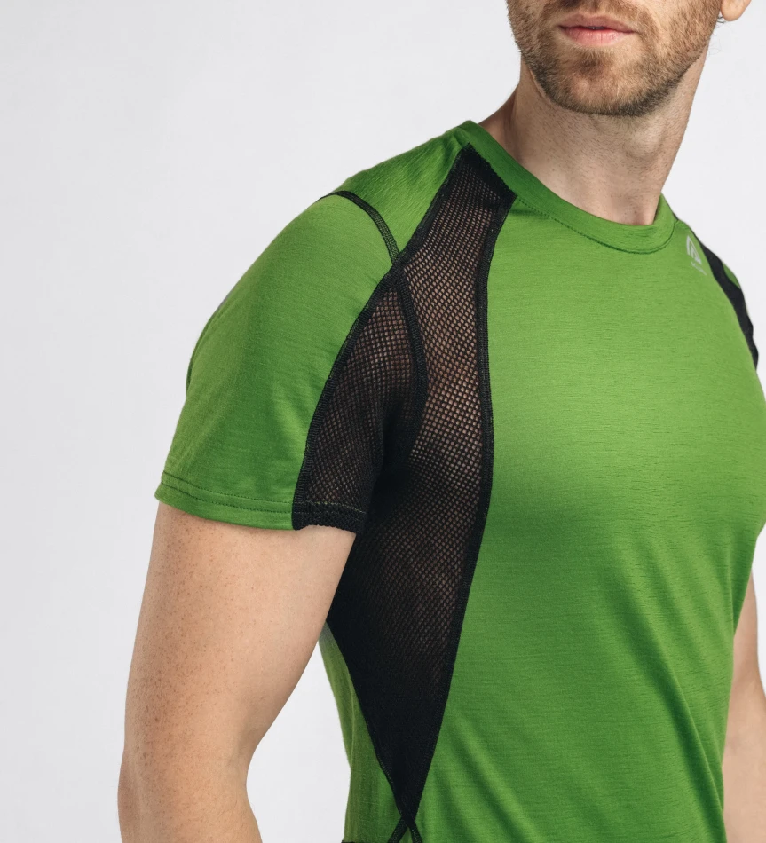 Aclima LightWool 140 Sports T-shirt M, kolor: 434 - Cactus/Jet Black