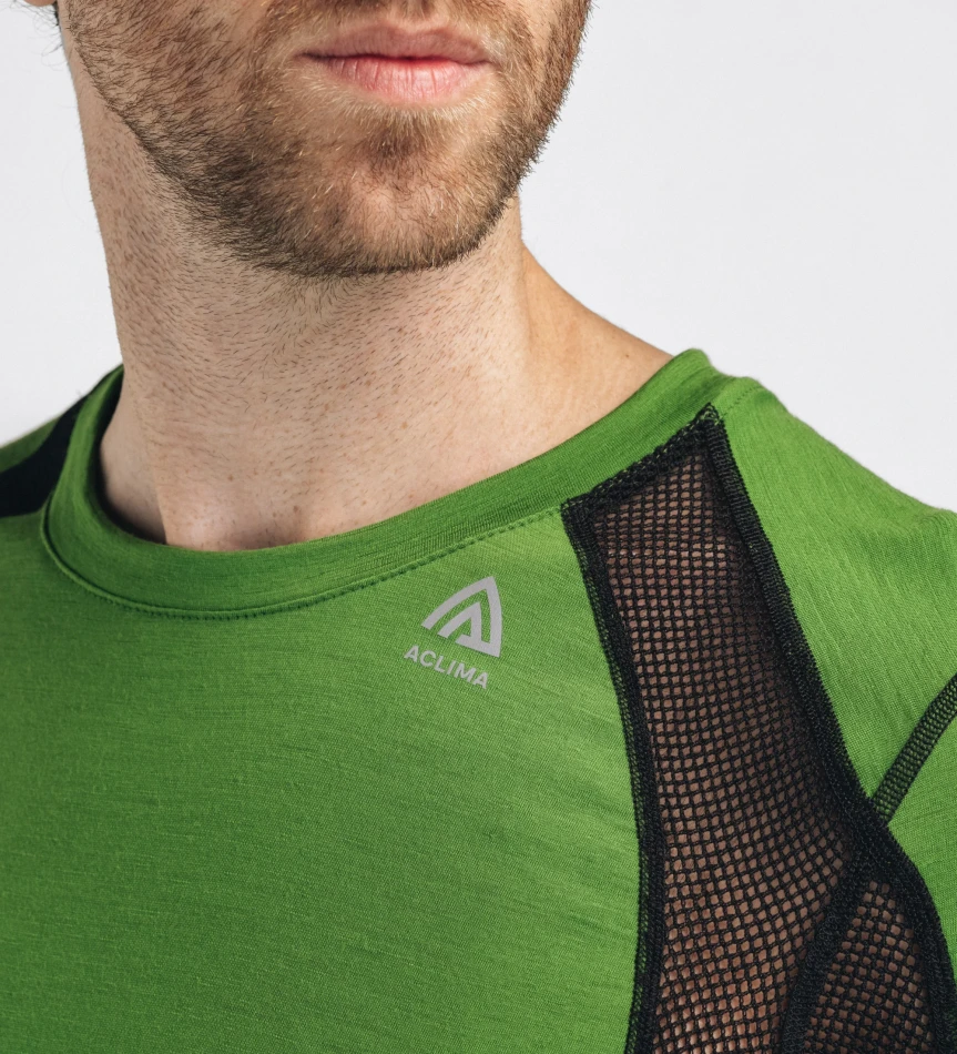 Aclima LightWool 140 Sports T-shirt M, kolor: 434 - Cactus/Jet Black