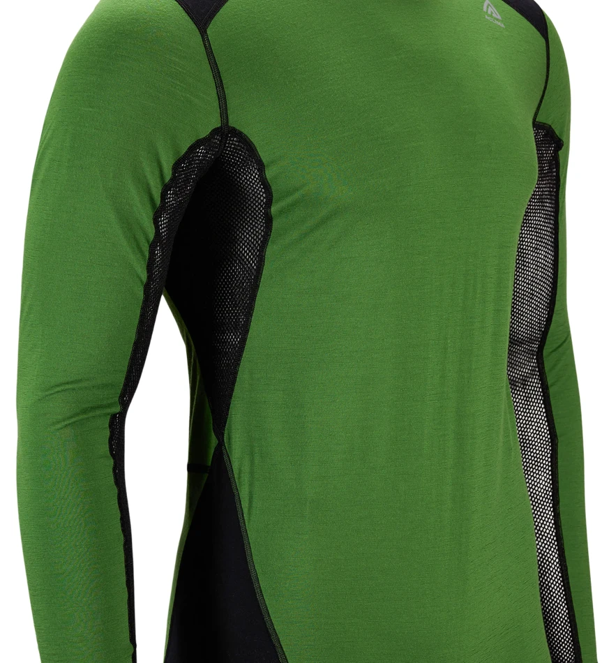 Aclima LightWool 140 Sportshirt M, kolor: 434 - Cactus/Jet Black