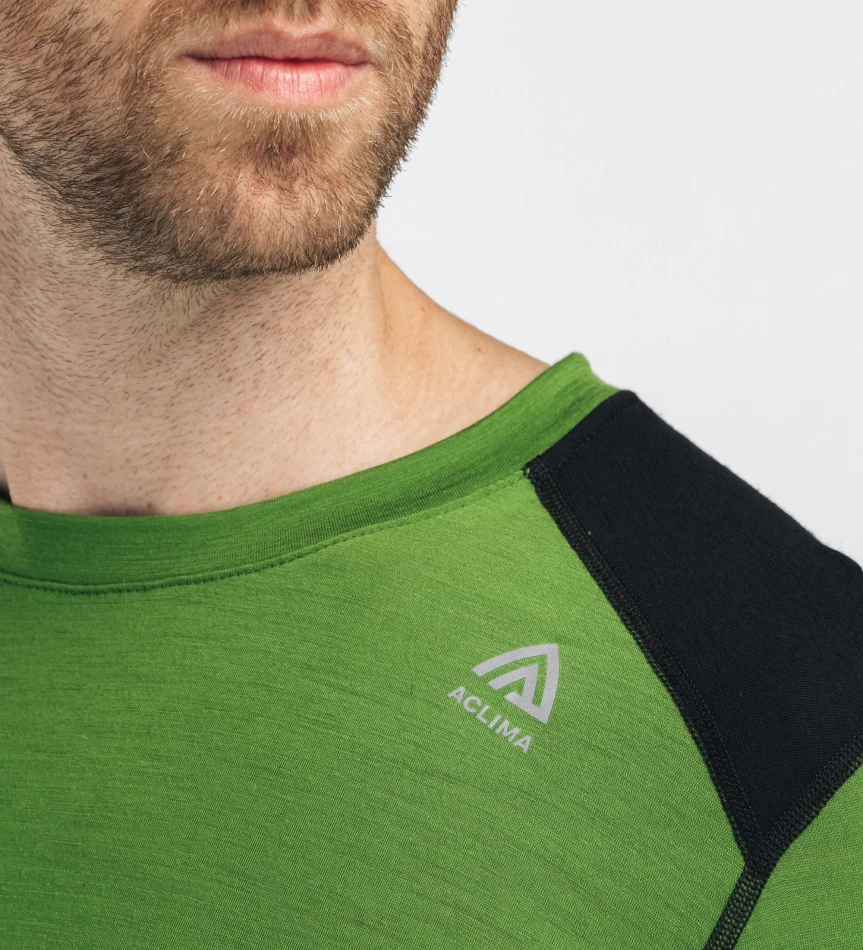 Aclima LightWool 140 Sportshirt M, kolor: 434 - Cactus/Jet Black