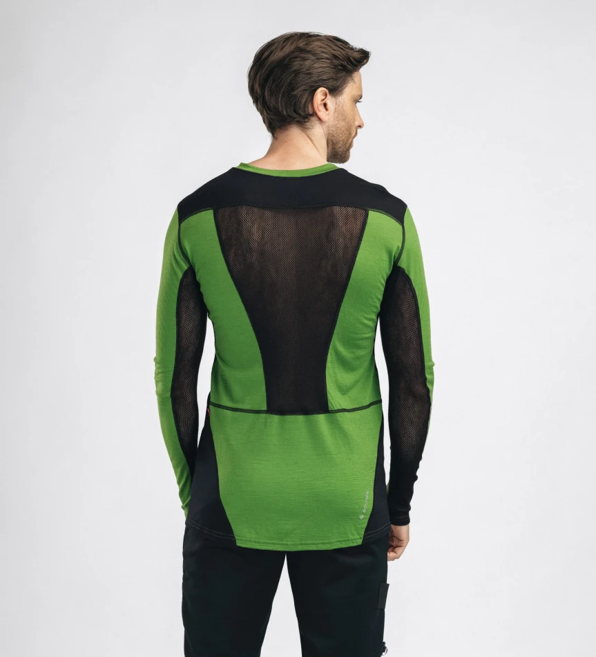 Aclima LightWool 140 Sportshirt M, kolor: 434 - Cactus/Jet Black