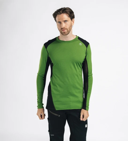 Aclima LightWool 140 Sportshirt M, kolor: 434 - Cactus/Jet Black