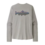 M's Long Sleeved Cap Cool Sun Shirt Fitz Roy Trout, kolor: CGSX - Crisp Grey Salt Grey X-Dye - 1