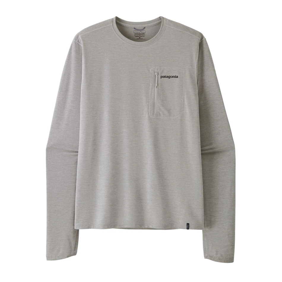 M's Long Sleeved Cap Cool Sun Shirt Fitz Roy Trout, kolor: CGSX - Crisp Grey Salt Grey X-Dye - 0