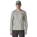 M's Long Sleeved Cap Cool Sun Shirt Fitz Roy Trout, kolor: CGSX - Crisp Grey Salt Grey X-Dye - 3