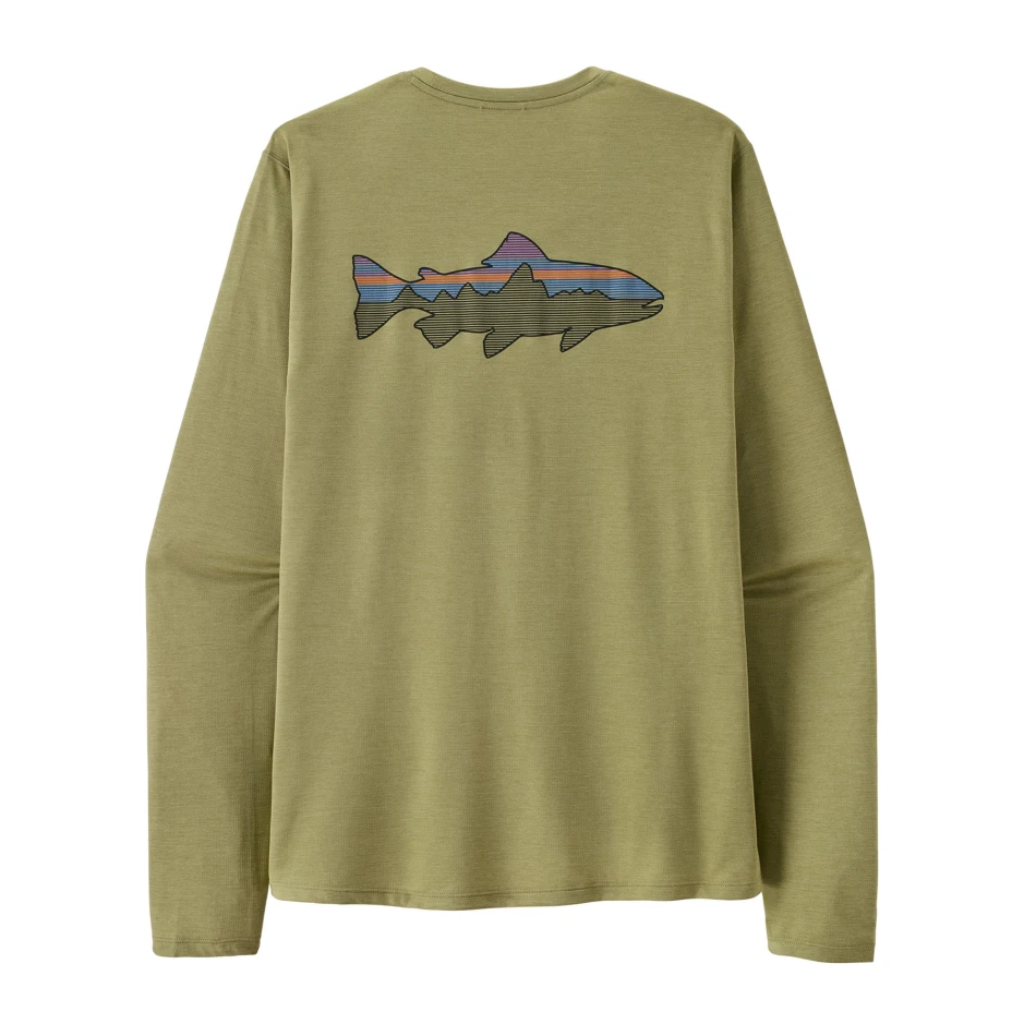 M's Long Sleeved Cap Cool Sun Shirt Fitz Roy Trout, kolor: GGNX - Gumtree Green: Light Gumtree Green X-Dye - 1