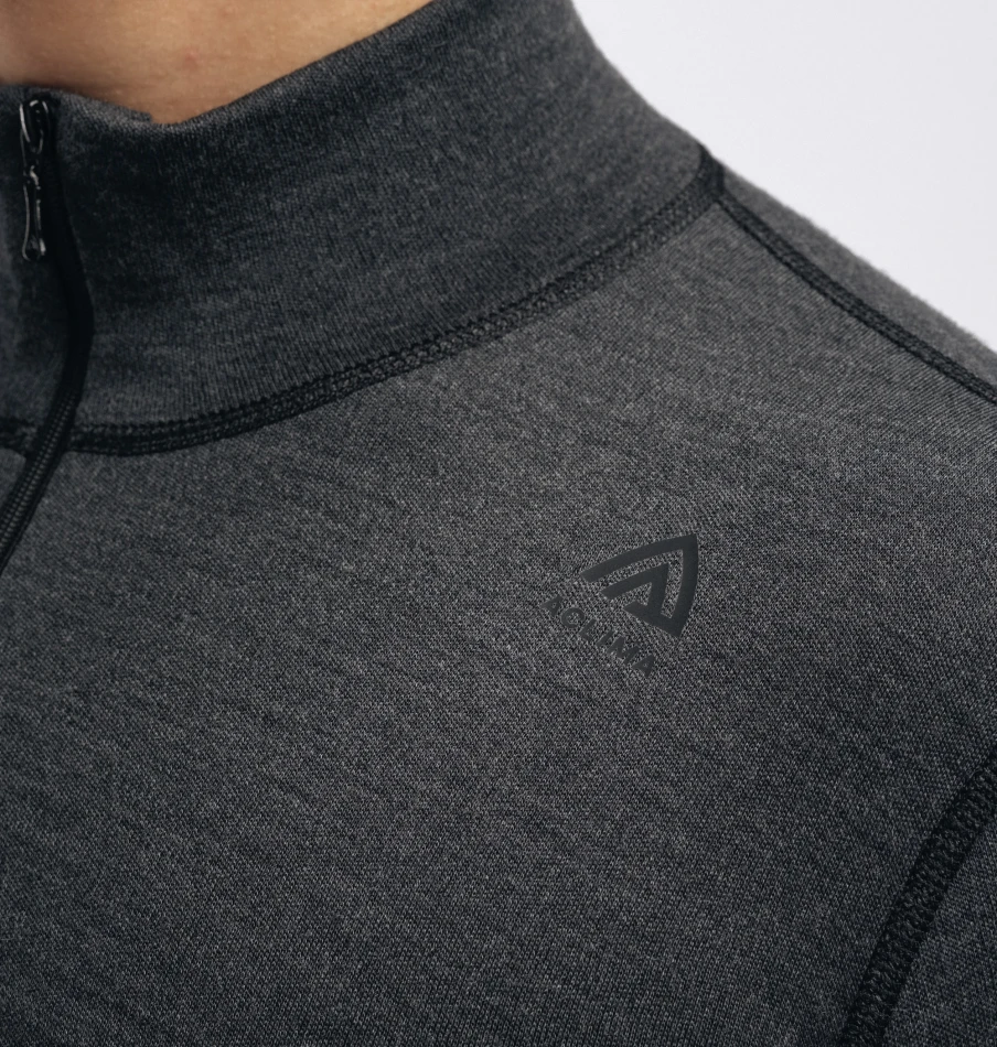 Aclima WarmWool Mockneck M, kolor: 74 - Marengo/Jet Black