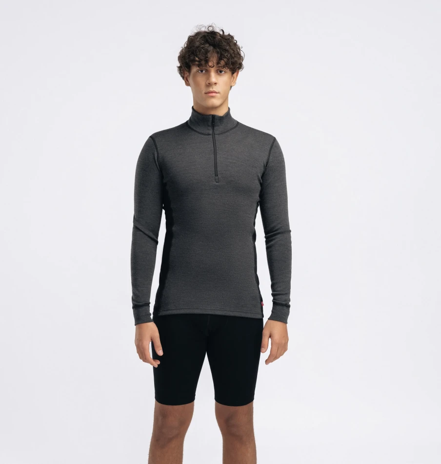 Aclima WarmWool Mockneck M, kolor: 74 - Marengo/Jet Black