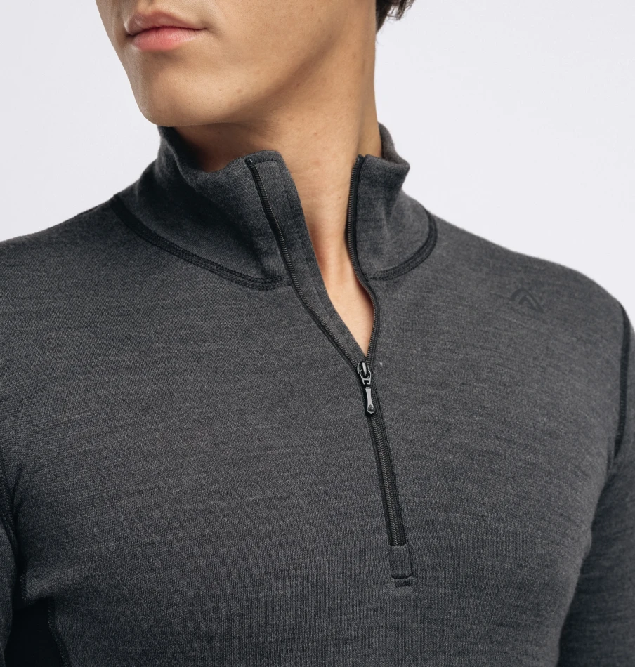 Aclima WarmWool Mockneck M, kolor: 74 - Marengo/Jet Black