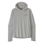M's Long Sleeved Cap Cool Sun Hoody Fitz Roy Trout, kolor: CGSX - Crisp Grey: Salt Grey X-Dye - 3