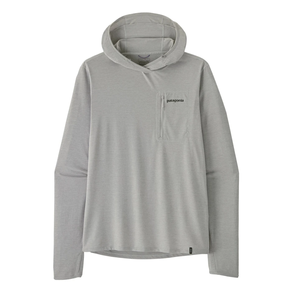 M's Long Sleeved Cap Cool Sun Hoody Fitz Roy Trout, kolor: CGSX - Crisp Grey: Salt Grey X-Dye - 3