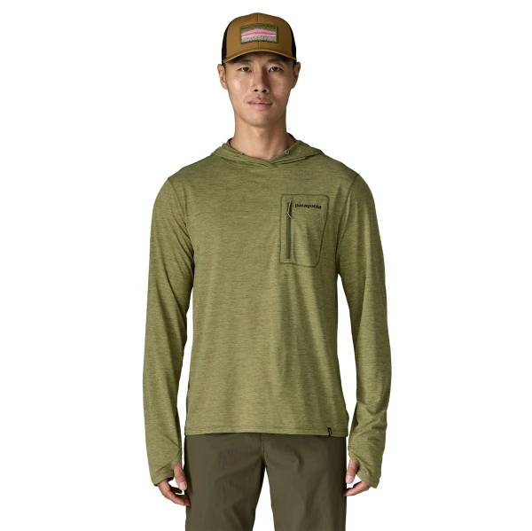 M's Long Sleeved Cap Cool Sun Hoody Fitz Roy Trout, kolor: CGBX: Caper Green Buckhorn Green X-Dye - 2
