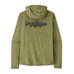 M's Long Sleeved Cap Cool Sun Hoody Fitz Roy Trout, kolor: CGBX: Caper Green Buckhorn Green X-Dye - 1