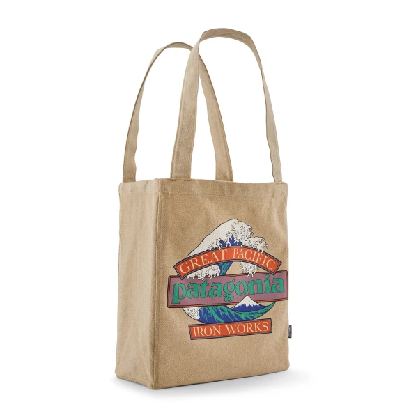 Recycled Market Tote, kolor:  GWCL - Great Waves Classic Tan - 1