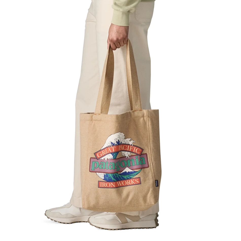Recycled Market Tote, kolor:  GWCL - Great Waves Classic Tan - 2