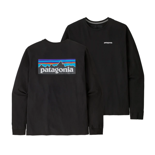 M's L/S P-6 Logo Responsibili-Tee, kolor: BLK -Black - 1
