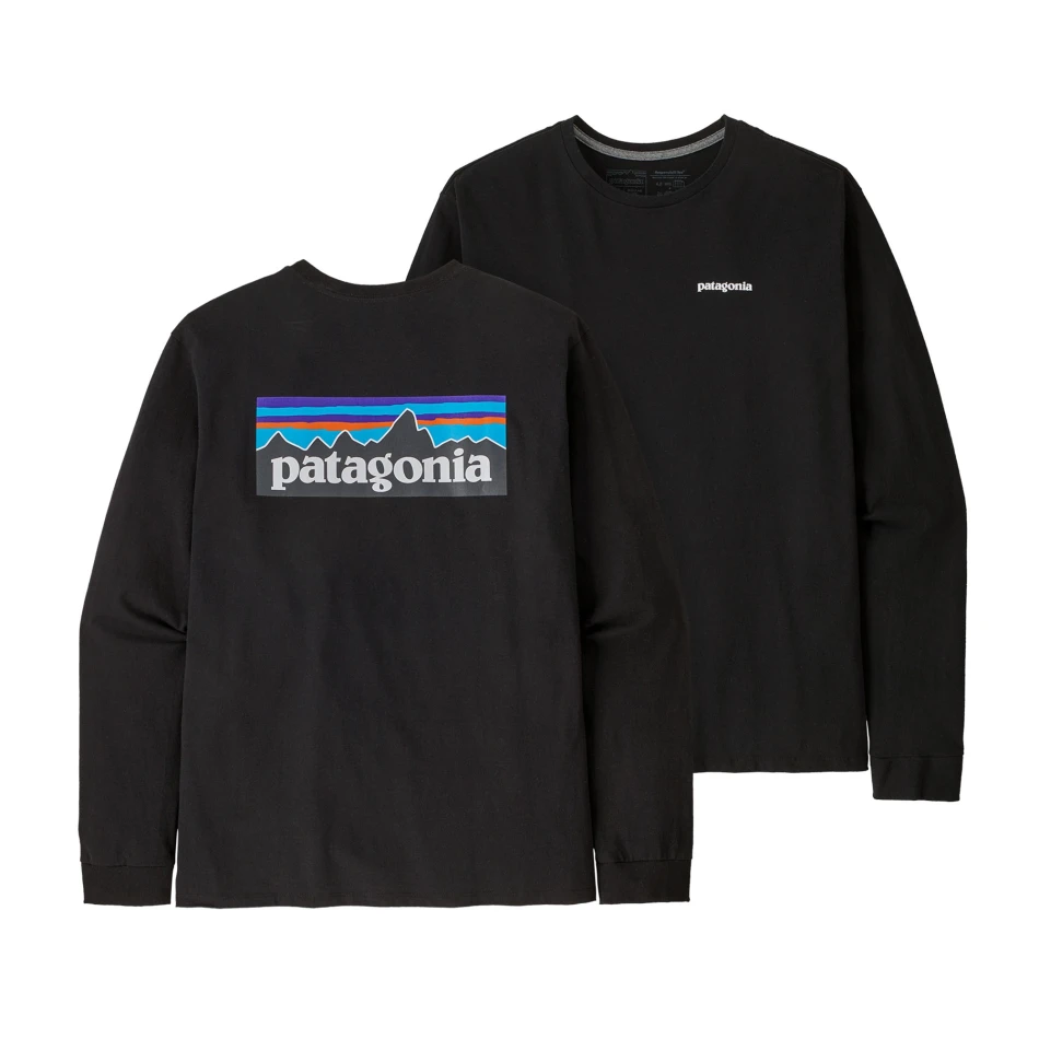 M's L/S P-6 Logo Responsibili-Tee, kolor: BLK -Black - 1