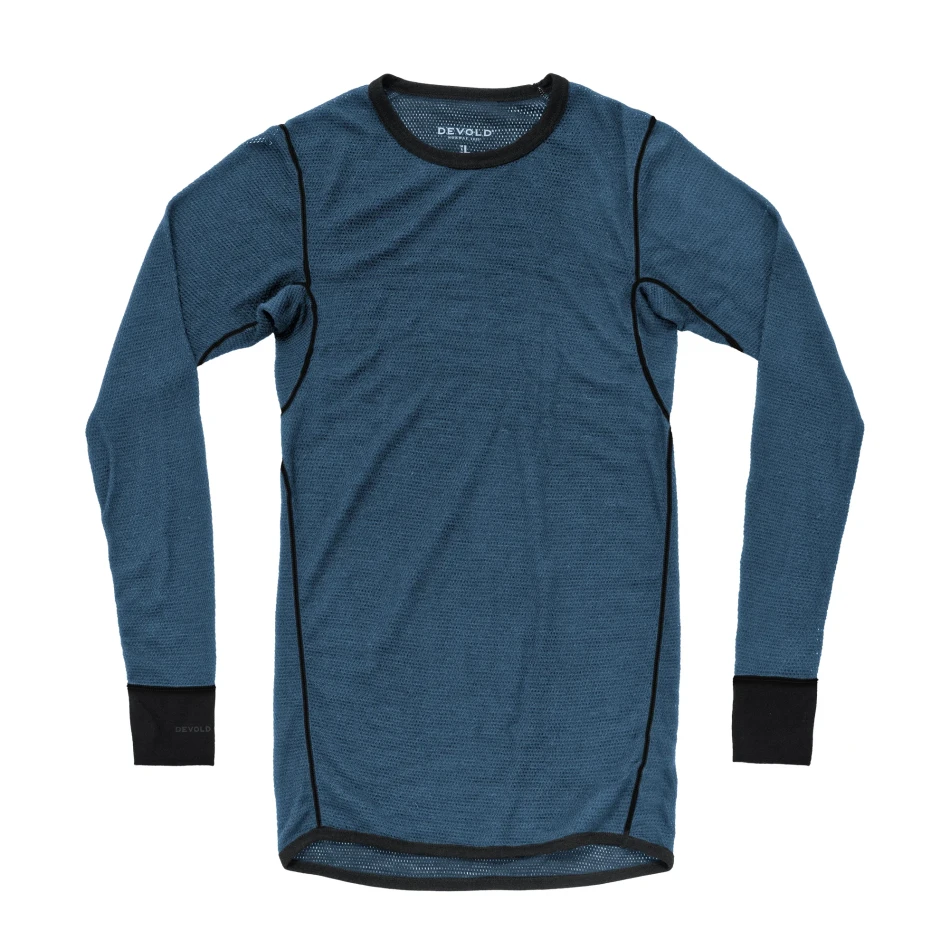 Devold Wool Mesh 190 Shirt MAN, kolor: Flood Caviar